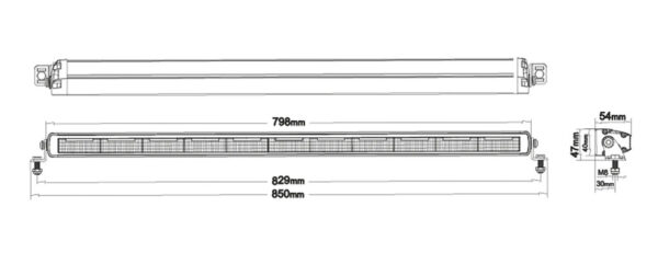 LEDSON PHOENIX+ | LED BAR 40'' (102CM) CON FUNZIONE STROBO - immagine 2