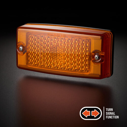 OMNIUS | LUCE DI POSIZIONE LED ARANCIO - LENTE ARANCIO *FUNZIONE LAMPEGGIO*