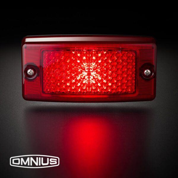 OMNIUS | LUCE DI POSIZIONE LED ROSSO - LENTE ROSSA - immagine 2