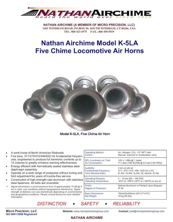 NATHAN AIRCHIME K-5LA TRAINHORN - immagine 2